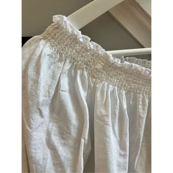 Mud Pie Foster White Off the Shoulder Too sz S NWT - Picture 2 of 9